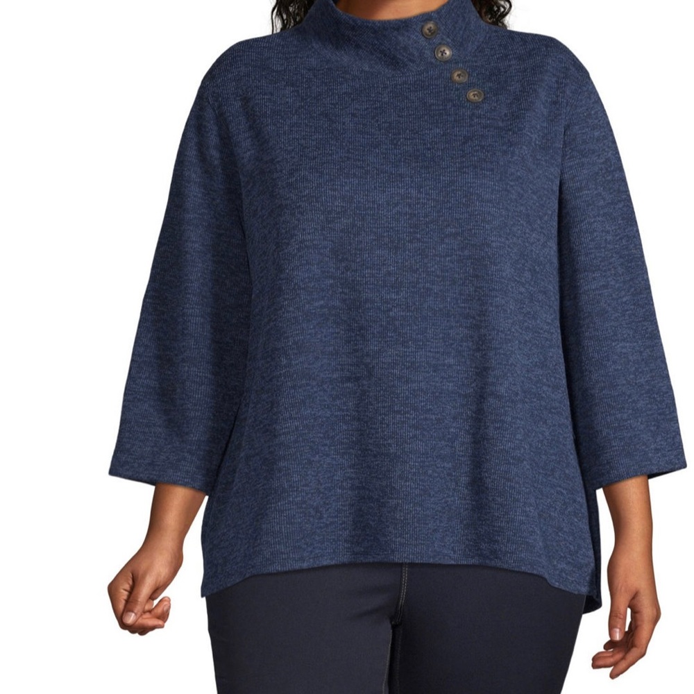 Long Sleeve Mock Neck Top